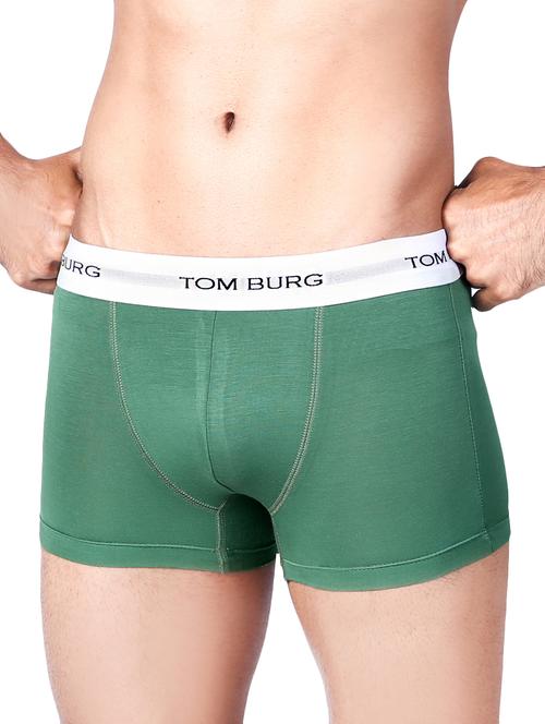 green solid trunks brief - 17262330 - Very Small Image - 1