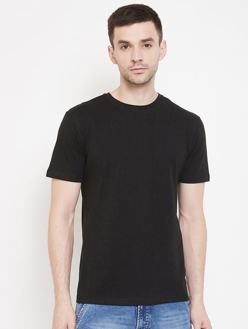 black solid t-shirt - 17262425 - Very Small Image - 1