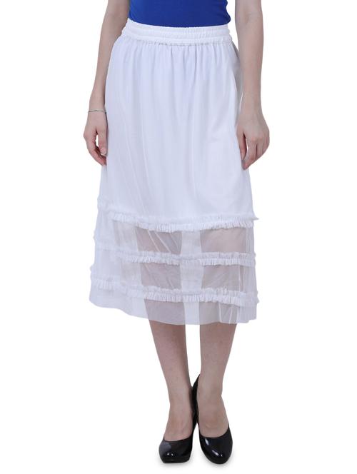 frill detail a-line skirt - 17262762 - Very Small Image - 1