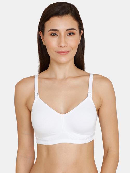 white cotton maternitynursing bra - 17262771 - Very Small Image - 1