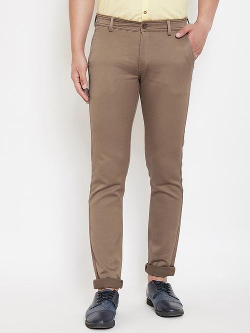 olive green solid chinos - 17263588 - Very Small Image - 1