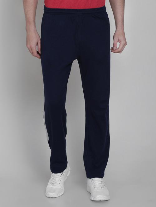 navy blue side striped track pant - 17263683 - Very Small Image - 1