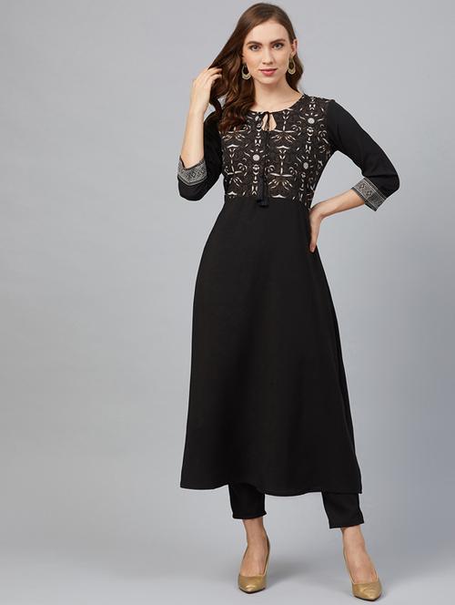 floral a-line kurta - 17263906 - Very Small Image - 1