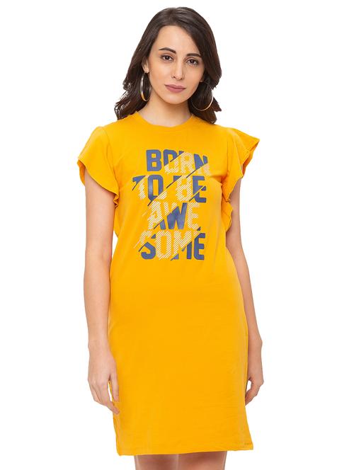 round neck graphic t-shirt dress - 17264059 - Very Small Image - 1