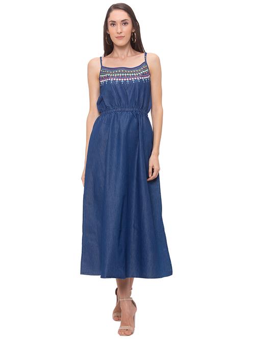 embroidered detail blouson dress - 17264087 - Very Small Image - 1