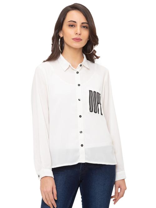 quirky print long sleeved shirt - 17264136 - Very Small Image - 1