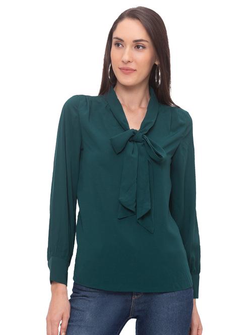 tie up neck top - 17264195 - Very Small Image - 1