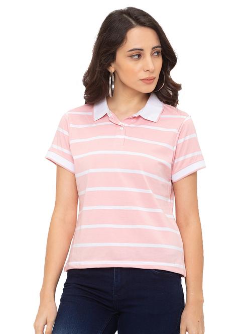 polo neck solid tee - 17264249 - Very Small Image - 1