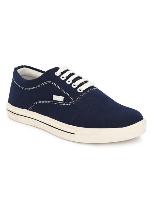 blue canvas lace up sneakers - 17264494 - Very Small Image - 1
