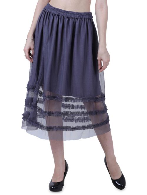 frill detail a-line skirt - 17264698 - Very Small Image - 1