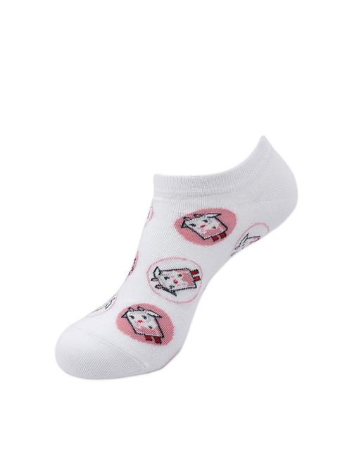 white cotton ankle length sock - 17264889 - Very Small Image - 1