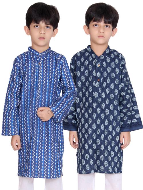 set of 2 cotton kurta set - 17264956 - Very Small Image - 1
