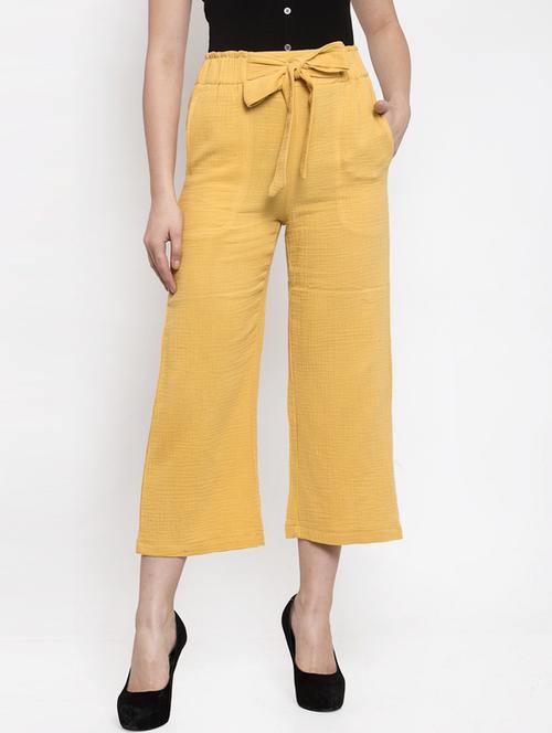 tie up waist crop pants - 17265495 - Very Small Image - 1