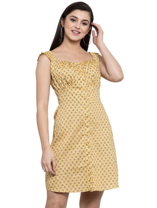 floral printed a-line dres - 17265517 - Very Small Image - 1
