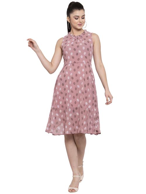 floral a-line dress - 17265529 - Very Small Image - 1