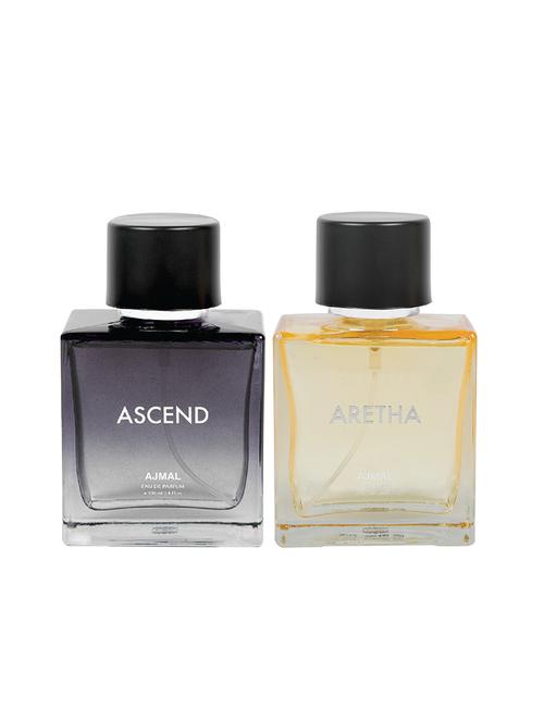 ajmal ascend for men and women & aretha for women edp pack of 2 each 100ml (total 200ml) + 4 parfum testers - 17265740 - Very Small Image - 1
