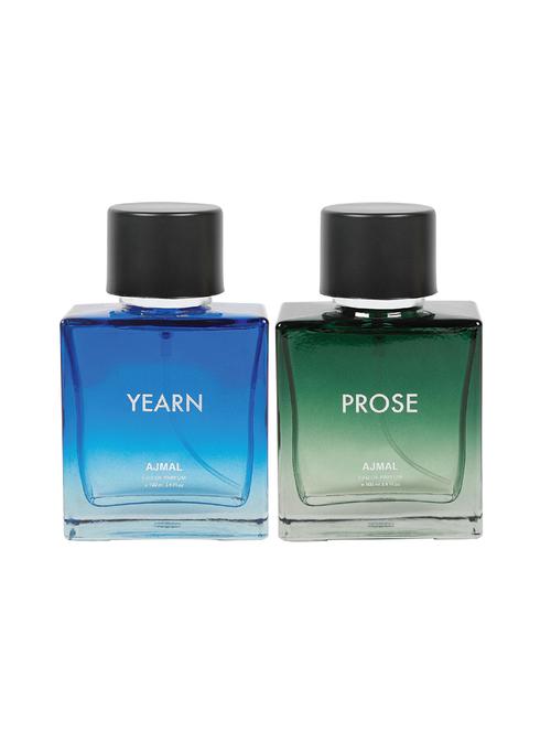 ajmal yearn for men & prose for men edp pack of 2 each 100ml (total 200ml) + 4 parfum testers - 17265764 - Very Small Image - 1