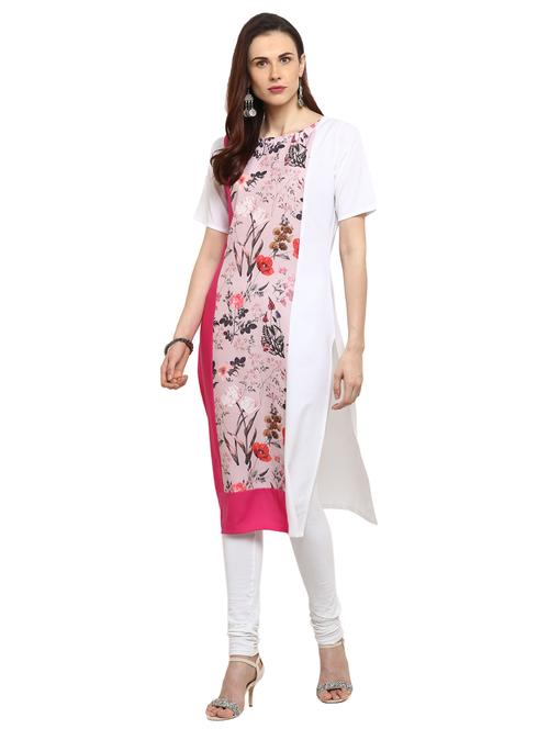 floral straight kurta - 17265795 - Very Small Image - 1
