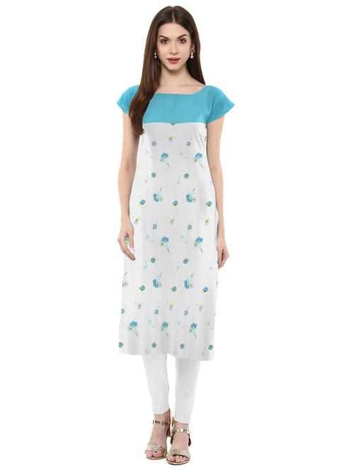 floral straight kurta - 17265801 - Very Small Image - 1