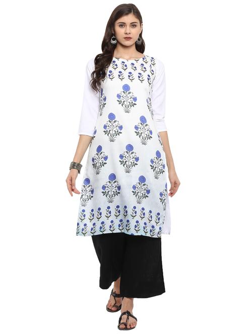 floral straight kurta - 17265806 - Very Small Image - 1