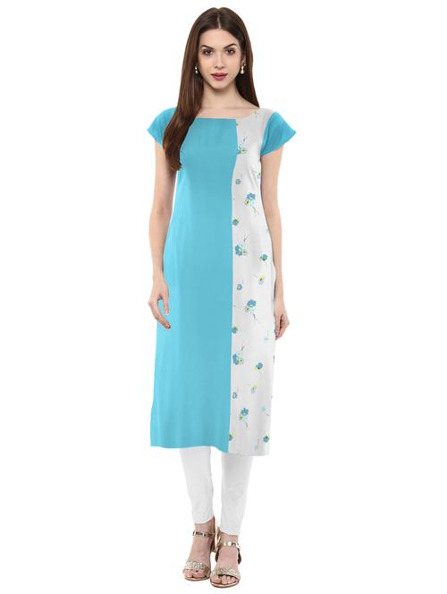 floral straight kurta - 17265817 - Very Small Image - 1