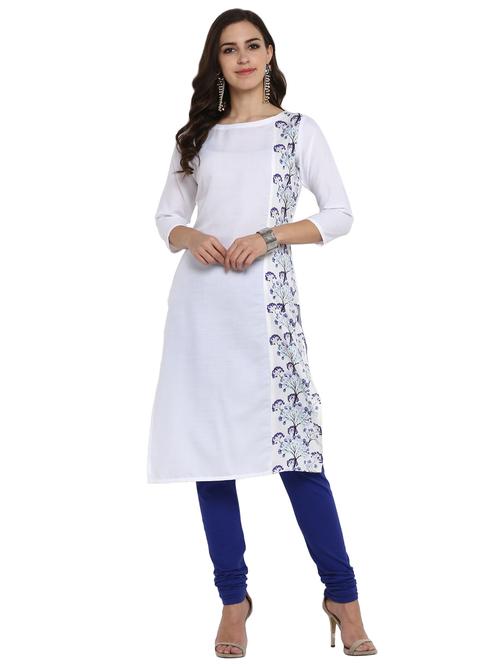 floral straight kurta - 17265830 - Very Small Image - 1