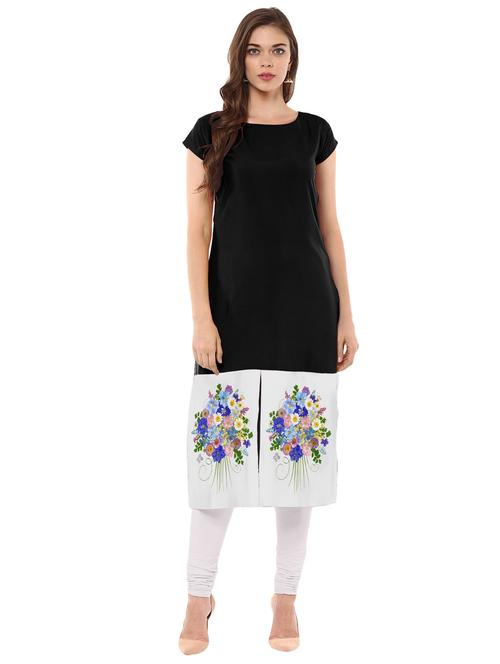 floral print straight kurta - 17265877 - Very Small Image - 1
