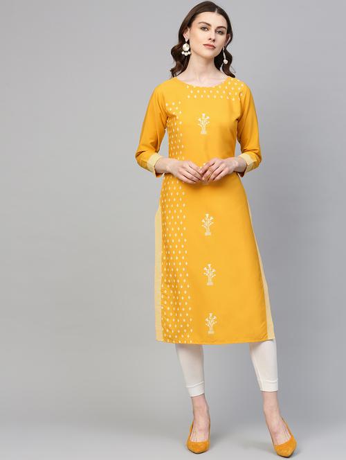 printed straight kurta - 17265965 - Very Small Image - 1