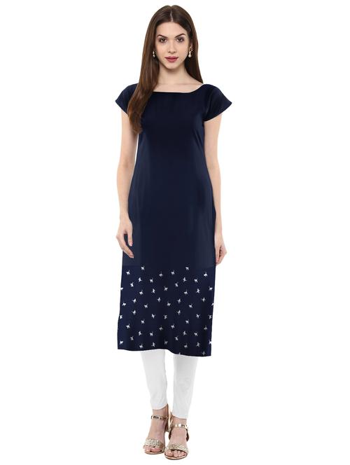 printed straight kurta - 17265984 - Very Small Image - 1