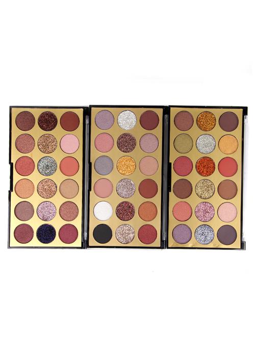 miss rose 12 color shimmery 6 color glittery multicolor eyeshadow professional women makeup palette - 17266781 - Very Small Image - 1