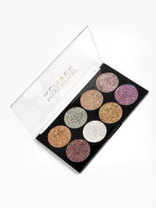 miss rose 8 shades glitter eyeshadow cosmetic highly pigmented palette - 17266791 - Very Small Image - 1