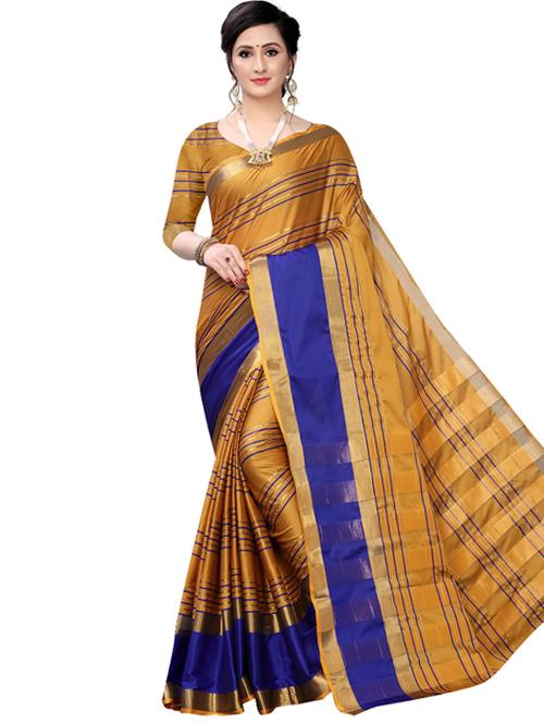 solid banarasi saree with blouse - 17267958 - Very Small Image - 1