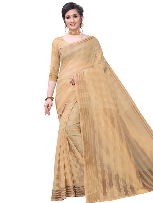 solid banarasi saree with blouse - 17267969 - Very Small Image - 1