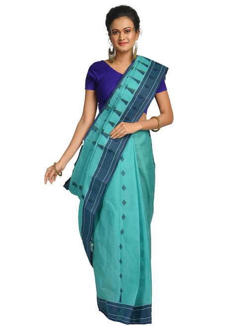 women's self design light blue colored saree - 17268456 - Very Small Image - 1
