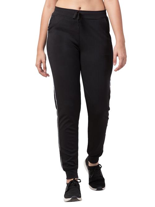 high rise solid track pants - 17269575 - Very Small Image - 1