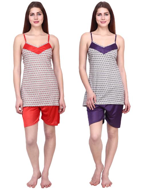 set of 2 cami top with shorts set - 17269688 - Very Small Image - 1