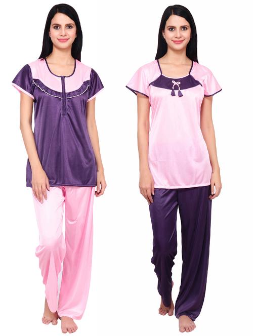 set of 2 nightwear pyjama set - 17269745 - Very Small Image - 1