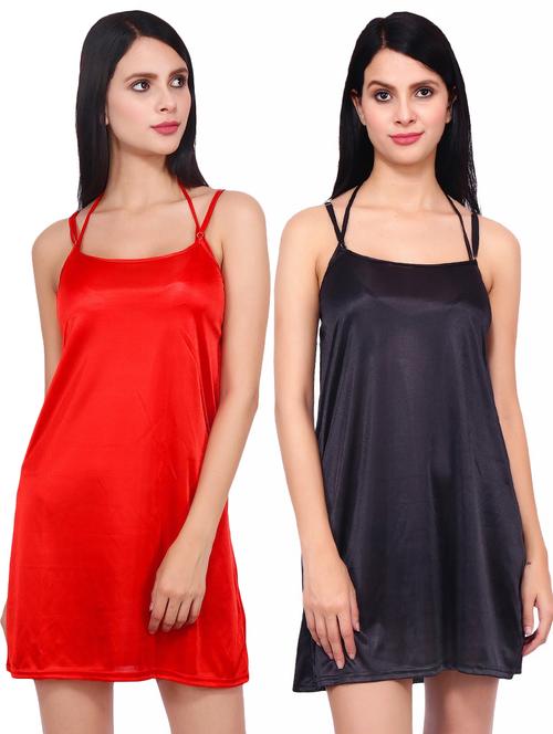 set of 2 solid babydoll - 17269746 - Very Small Image - 1