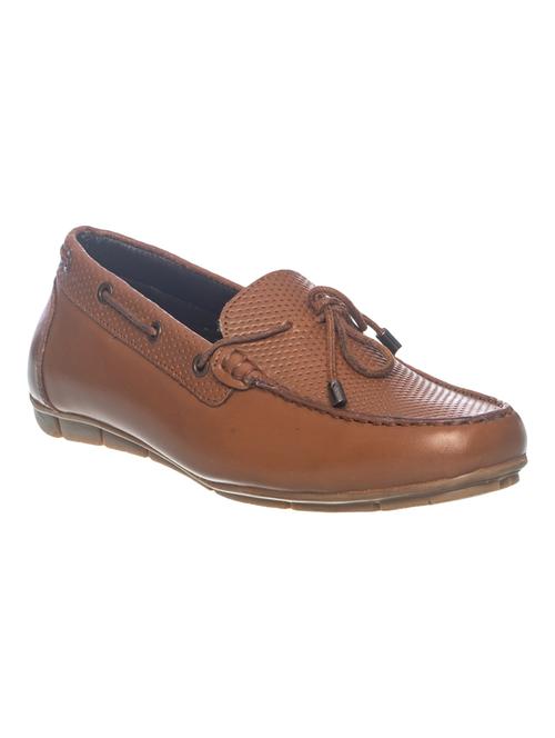 brown leather slip on loafers - 17270430 - Very Small Image - 1