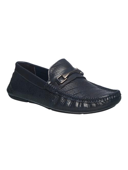 navy mesh & synthetic slip on loafers - 17270545 - Very Small Image - 1