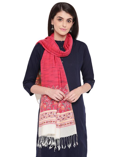 pink viscose stole - 17270994 - Very Small Image - 1
