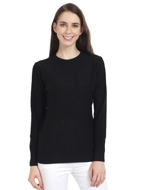 round neck wool regular pullover - 17271176 - Very Small Image - 1