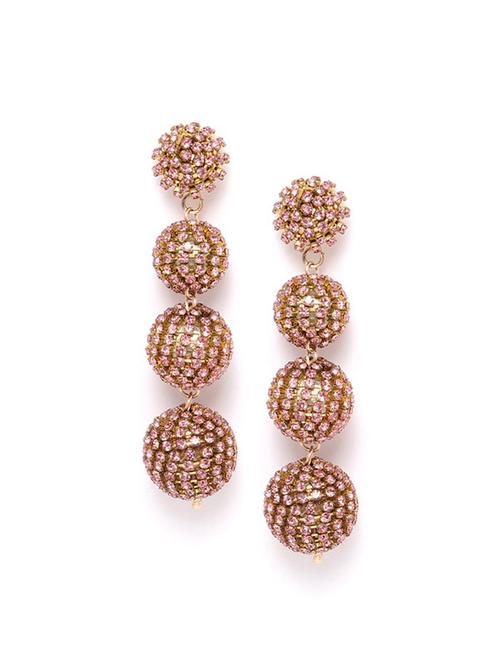 red metal drop earring - 17271387 - Very Small Image - 1