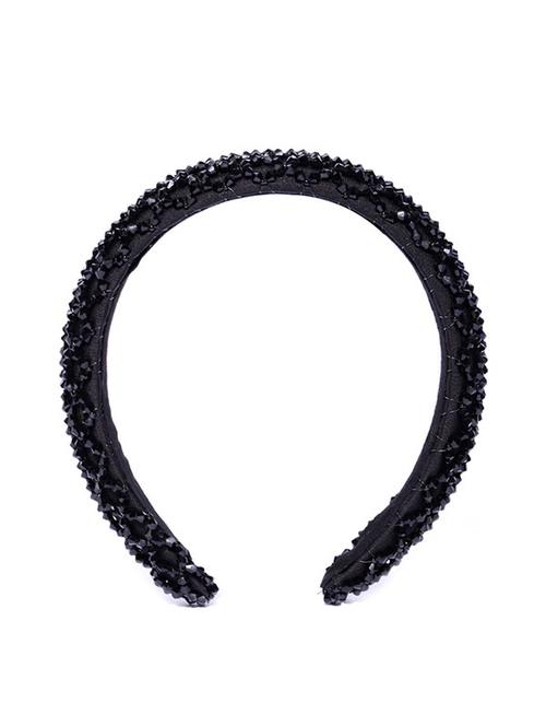 blueberry black beads detailing black hair band - 17271392 - Very Small Image - 1