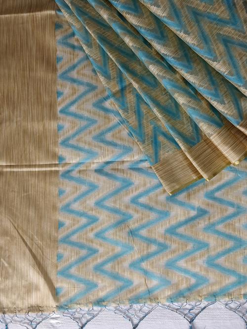 chevron banarasi saree with blouse - 17271463 - Very Small Image - 1