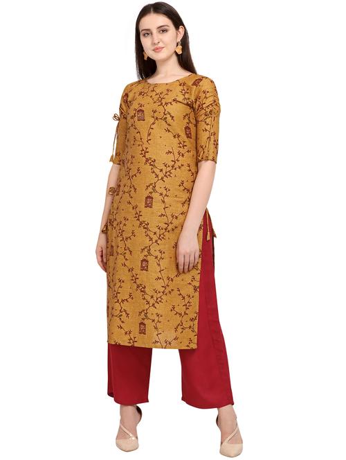 floral straight kurta - 17271465 - Very Small Image - 1