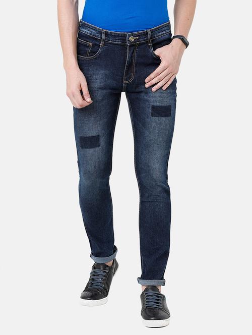 dark blue washed denim jeans - 17271664 - Very Small Image - 1