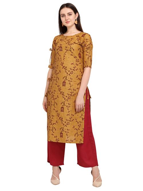 floral straight kurta - 17271671 - Very Small Image - 1