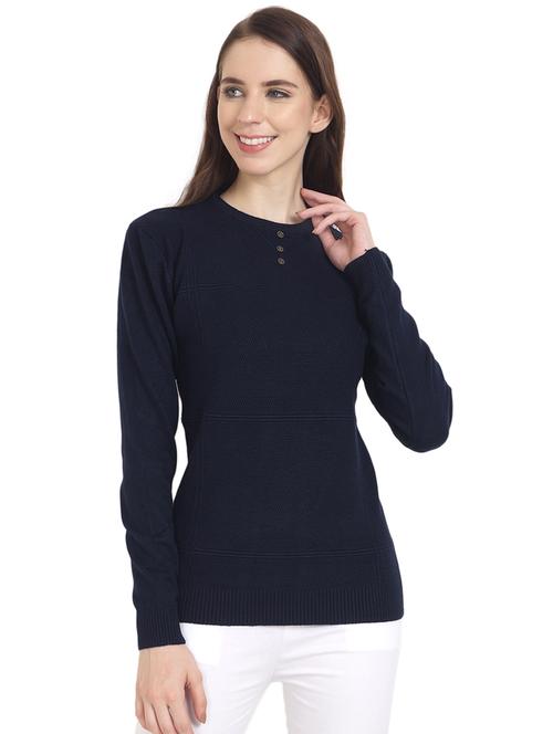 round neck wool regular pullover - 17271802 - Very Small Image - 1
