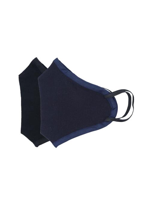 multi colored cotton anti-pollution women mask set of 2 pcs - 17272076 - Very Small Image - 1